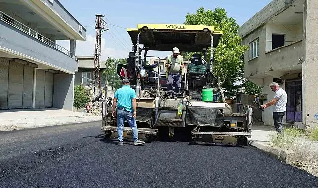 Kahramanmaraş'ta asfalt mesaisi sürüyor