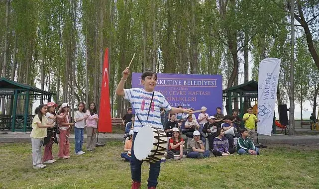 Yakutiye'de çocuklar "sıfır atık şenliği" ile hem eğlendi hem doğayı yeşertti