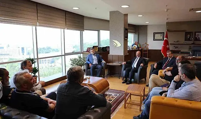 Çalışan Gazeteciler öneri ve taleplerini Rektör Prof. Dr. Sözbir'e anlattılar