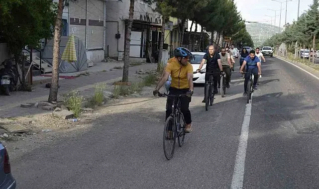Dicle'de pedallar sağlıklı yaşam için çevrildi