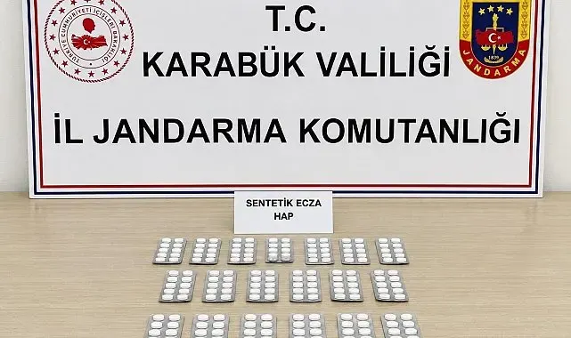 Karabük'te 331 sentetik hap ele geçirildi