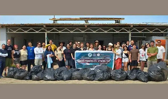 Homa Dalyanı'nda 2 ton atık temizlendi