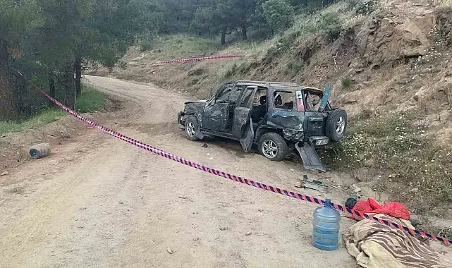 Kontrolden çıkan cip uçurumdan yuvarlandı: 1 ölü 2 ağır yaralı