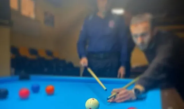 Denetimli serbestlik yükümlülerine bilardo etkinliği