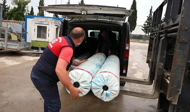 Seraları zarar gören üreticilere destek