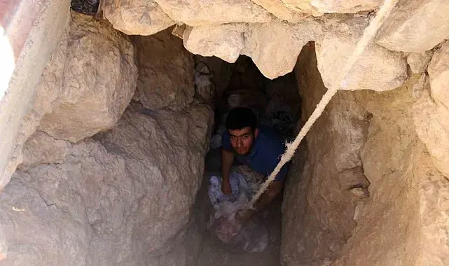 Ayranpınar köyünde peynirler doğal buz mağaralarında muhafaza ediliyor