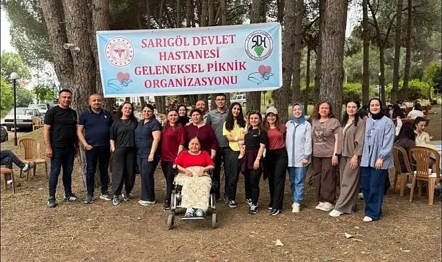 Sarıgöl Devlet Hastanesi personeli piknikte moral depoladı
