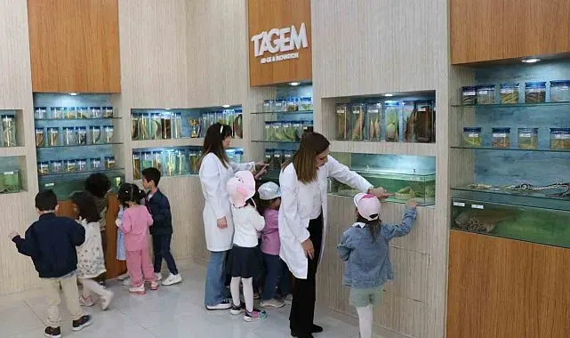 Elazığ'da minik öğrenciler Balık Müzesi'ni gezdi