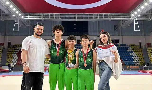 Kayserili cimnastikçiler Türkiye üçüncüsü oldu