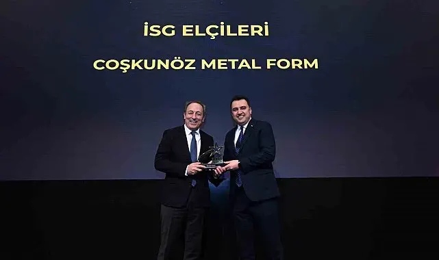 Coşkunöz Metal Form, İSG Elçileri Kategorisinde ödül aldı