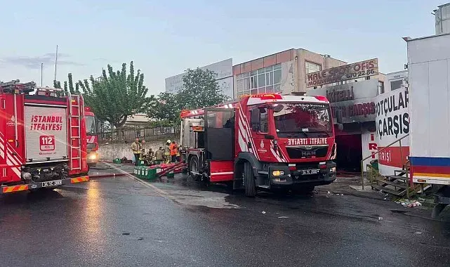 Başakşehir'de parfüm imalatı tesisinde çıkan yangın 8. saatinde söndürüldü