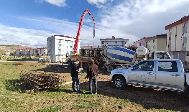 Bayburt'ta hazır beton tesisleri denetlendi