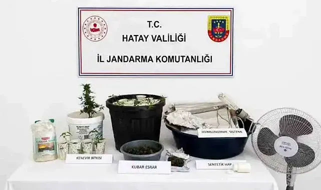 Evine iklimlendirme sistemi kuran uyuşturucu taciri yakayı ele verdi