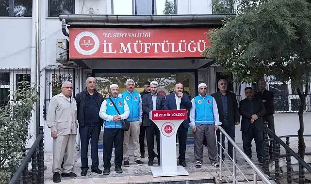 Siirt'ten kutsal topraklara ilk kafile uğurlandı