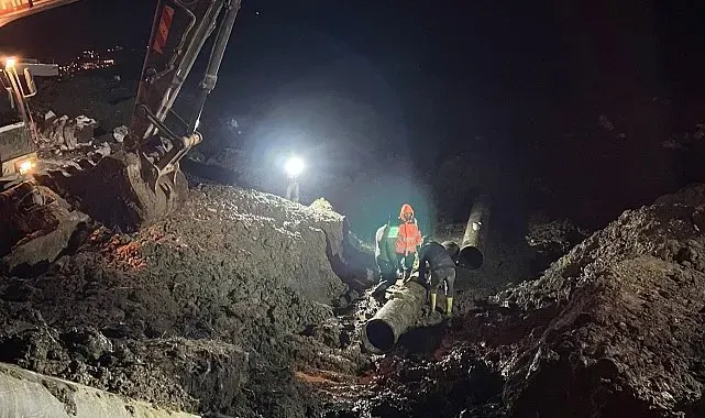 Berçelan'daki büyük su arızası giderildi