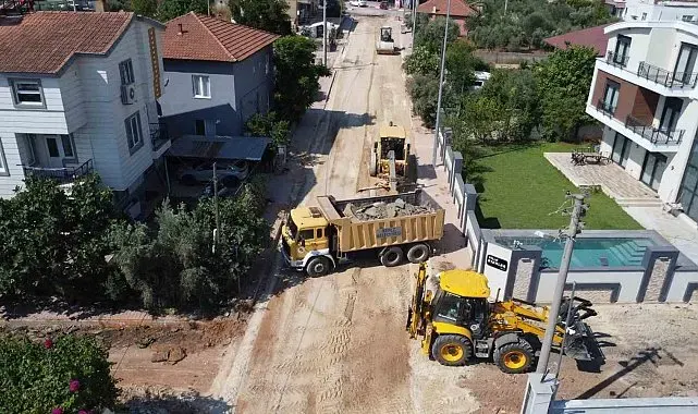 Duacı Mahallesi'nde yol çalışmalarında ikinci etap başladı