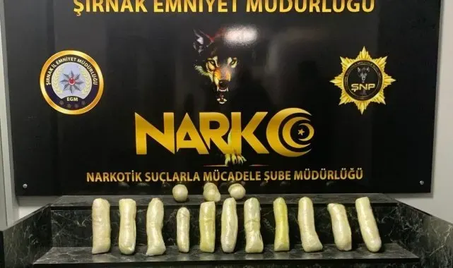 Şırnak'ta 10 kilo 267 gram metamfetamin ele geçirildi