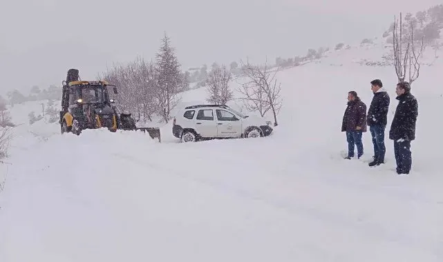 Çameli Belediyesi kar nöbetinde