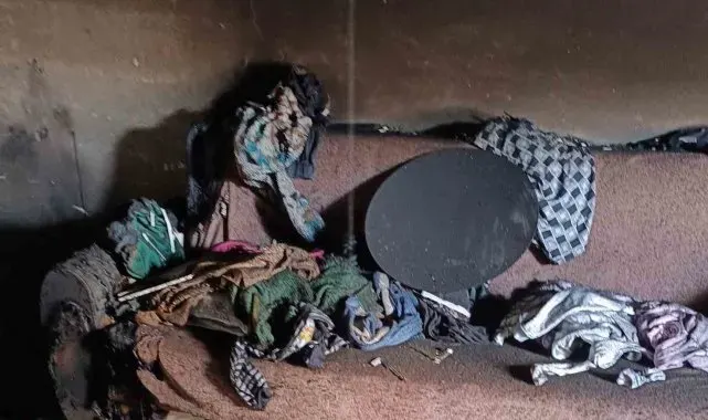 Van'da bacadan çıkan kıvılcım evi yaktı