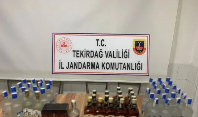Tekirdağ'da kaçak alkollü içki ve uyuşturucu madde ele geçirildi