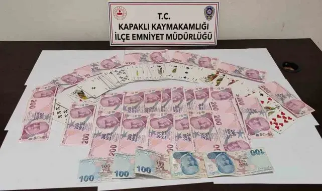 Kumar oynayan 5 kişi suçüstü yakalandı
