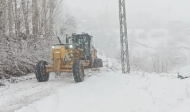 Beytüşşebap'ta şiddetli fırtına ve kar yağışı hayatı olumsuz etkiledi
