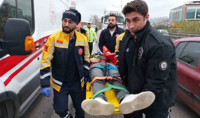 Samsun'da köprü üstünde kaza: 3 yaralı