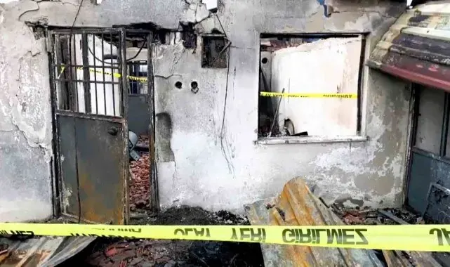 Bir kadının öldüğü şüpheli yangına jandarma el koydu