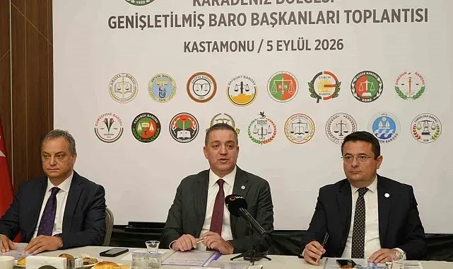 Karadeniz Bölgesi'nin baro başkanları Kastamonu'da buluştu
