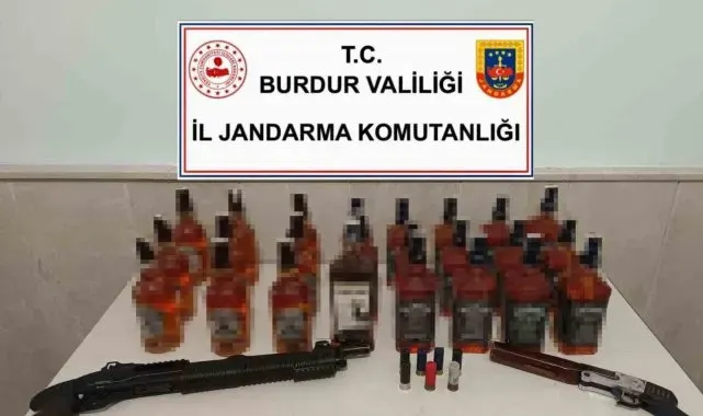 Burdur'da kaçak alkol ele geçirildi