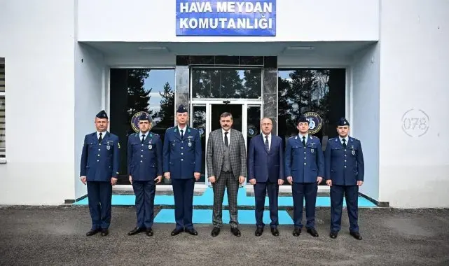 Vali Çiftçi'den Hava Meydan Komutanlığı'na ziyaret