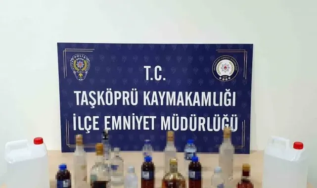 Kastamonu'da yılbaşı öncesinde sahte alkol ele geçirildi