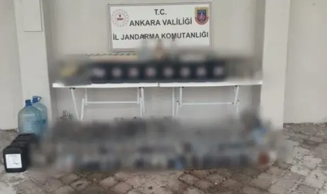 Ankara'da jandarmadan yılbaşı öncesi sahte alkol operasyonu