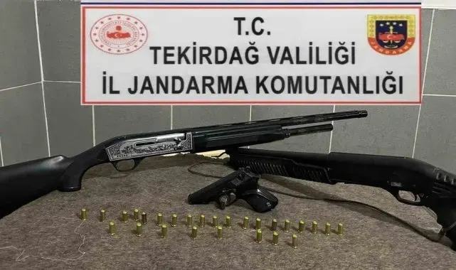 Tekirdağ'da uyuşturucu ve silah ele geçirildi