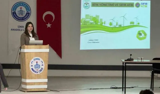 İznik Belediyesi'nden gençlere çevre bilinci semineri başladı