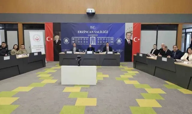 Erzincan'da Kadına Yönelik Şiddetle Mücadele İl Koordinasyon Toplantısı gerçekleştirildi