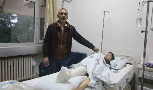 Diyarbakır'da köpek saldırısına uğrayan çocuğun bacağına platin takıldı