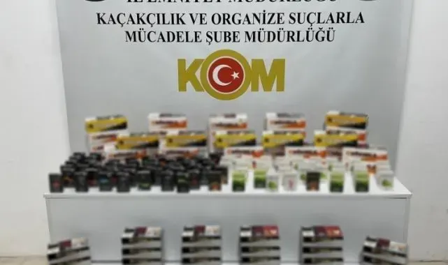 Samsun'da 15 bin 200 adet kaçak makaron ele geçirildi