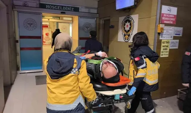 Bursa'da devrilen motosikletin sürücüsü ağır yaralandı