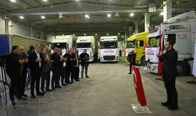 Bursa'dan Suriye'ye 24 yardım tırı yola çıktı