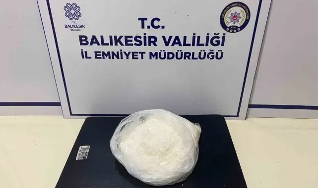 Bandırma'da 430 gram metamfetamin ele geçirildi