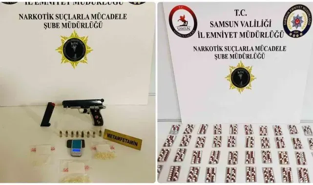 Samsun'da uyuşturucu operasyonu: 3 gözaltı