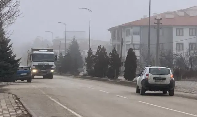 Çankırı'da sis etkili oluyor