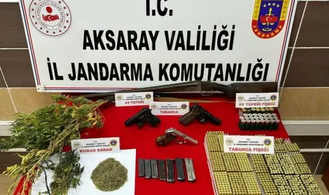 Jandarmadan uyuşturucu ve kaçak silah operasyonu