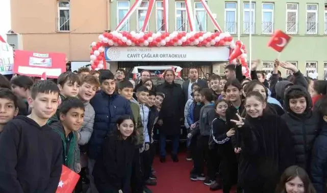 Yerli malı 'Togg' ile karşılandı