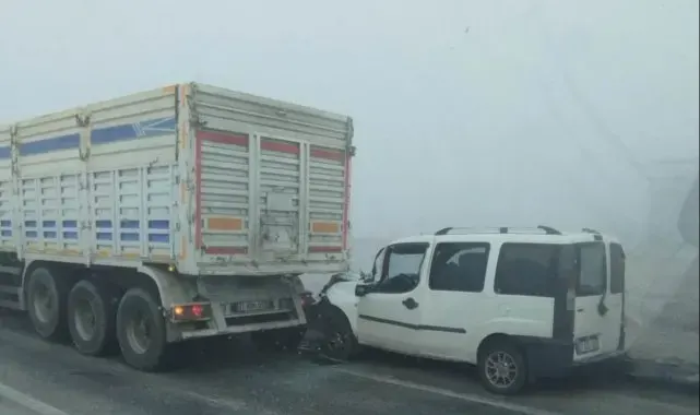 Karapınar'da yoğun sis etkili oluyor