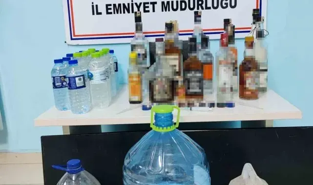 Zonguldak'ta 50 litre etil alkol ele geçirildi