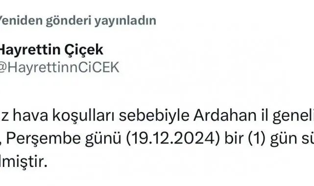 Ardahan'da eğitime kar engeli