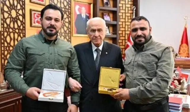 MHP Genel Başkanı Bahçeli, Suriye'den gelen heyeti kabul etti