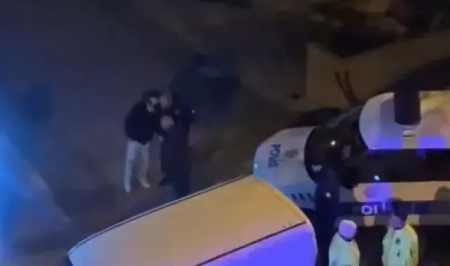 Drift atıp, polise aracına çarptı: "Benim arabamı bağlayamaz, hodri meydan"